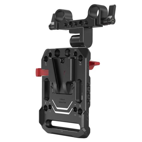 Płyta V-mount SmallRig z czerwonym mocowaniem na szyny 15 mm